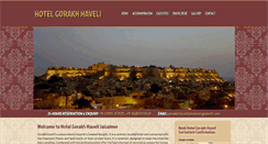 Desktop Screenshot of hotelgorakhhaveli.com