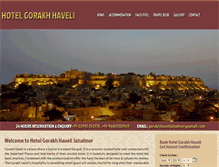 Tablet Screenshot of hotelgorakhhaveli.com